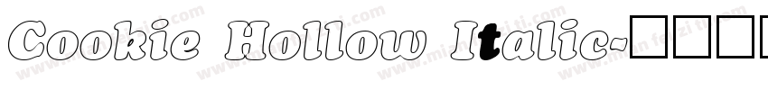 Cookie Hollow Italic字体转换